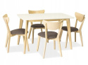 SIGNAL STÓŁ COMBO II MDF BIAŁY/ DĄB BIELONY DREWNO 120(160)X80 SIGNAL STÓŁ COMBO II MDF BIAŁY/ DĄB BIELONY DREWNO 120(160)X80