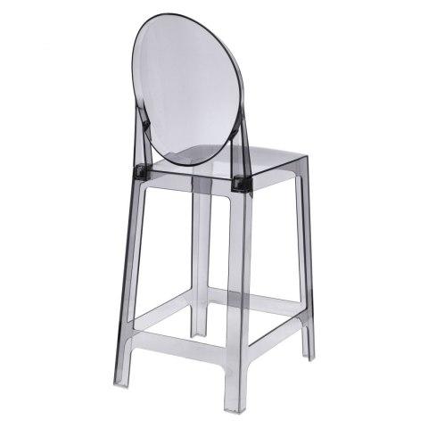 D2.DESIGN Stołek barowy Viki transparentny dymiony D2.DESIGN Stołek barowy Viki transparentny dymiony