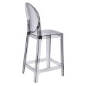 D2.DESIGN Stołek barowy Viki transparentny dymiony D2.DESIGN Stołek barowy Viki transparentny dymiony