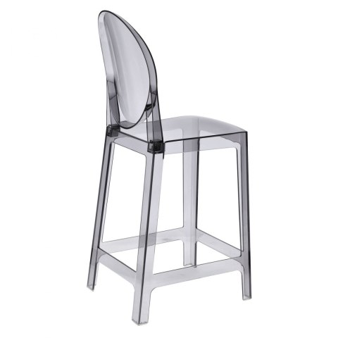 D2.DESIGN Stołek barowy Viki transparentny dymiony D2.DESIGN Stołek barowy Viki transparentny dymiony