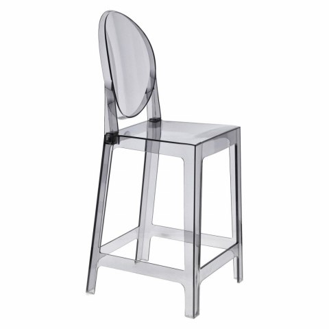 D2.DESIGN Stołek barowy Viki transparentny dymiony D2.DESIGN Stołek barowy Viki transparentny dymiony