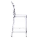 D2.DESIGN Hoker Stołek barowy Viki transparentny 66cm tworzywo stabilny lekki i wygodny D2.DESIGN Hoker Stołek barowy Viki transparentny 66cm tworzywo stabilny lekki i wygodny