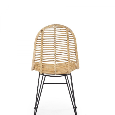 Halmar K337 krzesło rattan naturalny / stal malowana proszkowo Halmar K337 krzesło rattan naturalny / stal malowana proszkowo