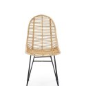 Halmar K337 krzesło rattan naturalny / stal malowana proszkowo Halmar K337 krzesło rattan naturalny / stal malowana proszkowo