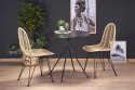 Halmar K337 krzesło rattan naturalny / stal malowana proszkowo Halmar K337 krzesło rattan naturalny / stal malowana proszkowo