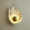 King Home Kinkiet ROCK MARBLE - LED, żywica syntetyczna, metal złoty King Home Kinkiet ROCK MARBLE - LED, żywica syntetyczna, metal złoty