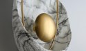 King Home Kinkiet ROCK MARBLE - LED, żywica syntetyczna, metal złoty King Home Kinkiet ROCK MARBLE - LED, żywica syntetyczna, metal złoty