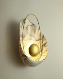 King Home Kinkiet ROCK MARBLE - LED, żywica syntetyczna, metal złoty King Home Kinkiet ROCK MARBLE - LED, żywica syntetyczna, metal złoty