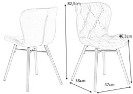 Krzesło BATILDA VIC fabric dark grey 28
