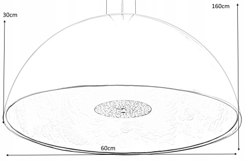 King Home Lampa wisząca ELEGANTE 60 biała włókno szklane osłona szkło mleczne E27 King Home Lampa wisząca ELEGANTE 60 biała włókno szklane osłona szkło mleczne E27
