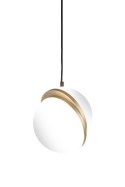 Lampa wisząca GLOBE 38 złota - LED, akryl, metal