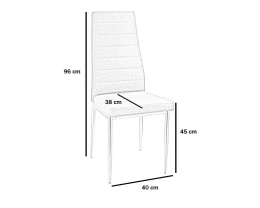 SIGNAL KRZESŁO H263 CHROM/SZARY TKANINA TAP.06