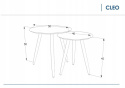 SIGNAL ŁAWA CLEO BLAT MDF NOGI METAL MALOWANY CZARNY (ZESTAW) 50x50; 45x40 SIGNAL ŁAWA CLEO BLAT MDF NOGI METAL MALOWANY CZARNY (ZESTAW) 50x50; 45x40