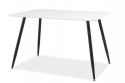SIGNAL STÓŁ FLORO MDF BIAŁY/CZARNY METAL 120x80 SIGNAL STÓŁ FLORO MDF BIAŁY/CZARNY METAL 120x80