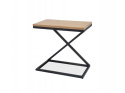 SIGNAL STOLIK ŁAWA LIZ II MDF + OKLEINA NATURALNA DĄB/ STELAŻ CZARNY METAL 30X50 SIGNAL STOLIK ŁAWA LIZ II MDF + OKLEINA NATURALNA DĄB/ STELAŻ CZARNY METAL 30X50