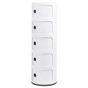 King Home Szafka COMBI 5 biała połysk - tworzywo ABS przesuwne drzwiczki King Home Szafka COMBI 5 biała połysk - tworzywo ABS przesuwne drzwiczki