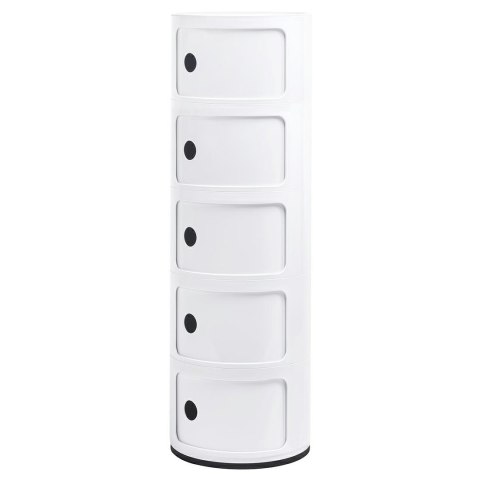 King Home Szafka COMBI 5 biała połysk - tworzywo ABS przesuwne drzwiczki King Home Szafka COMBI 5 biała połysk - tworzywo ABS przesuwne drzwiczki