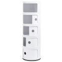 King Home Szafka COMBI 5 biała połysk - tworzywo ABS przesuwne drzwiczki King Home Szafka COMBI 5 biała połysk - tworzywo ABS przesuwne drzwiczki