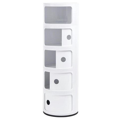 King Home Szafka COMBI 5 biała połysk - tworzywo ABS przesuwne drzwiczki King Home Szafka COMBI 5 biała połysk - tworzywo ABS przesuwne drzwiczki