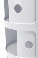 King Home Szafka COMBI 5 biała połysk - tworzywo ABS przesuwne drzwiczki