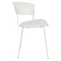 Intesi Krzesło uniwersalne Laugar białe tworzywo PP metal malowany proszkowo można sztaplować