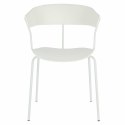 Intesi Krzesło uniwersalne Laugar białe tworzywo PP metal malowany proszkowo można sztaplować