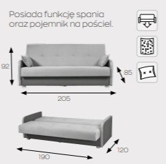 Markos Kanapa / Wersalka / Sofa ARNI Markos Kanapa / Wersalka / Sofa ARNI