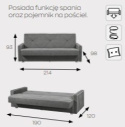 Markos Kanapa / Wersalka / Sofa KARO Markos Kanapa / Wersalka / Sofa KARO