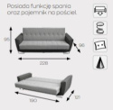 Markos Kanapa / Wersalka / Sofa MALMO Markos Kanapa / Wersalka / Sofa MALMO