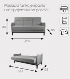 Markos Kanapa / Wersalka / Sofa MILANO Markos Kanapa / Wersalka / Sofa MILANO