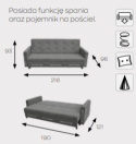 Markos Kanapa / Wersalka / Sofa PARMA