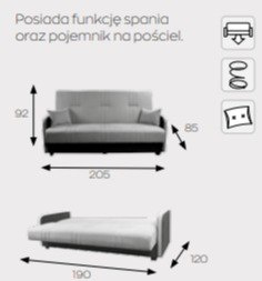 Markos Kanapa / Wersalka / Sofa RAFI Markos Kanapa / Wersalka / Sofa RAFI