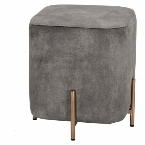 PUFA PODNÓŻEK Izbit Intesi w kształcie sześcianu Velvet JASNOSZARA VELVET podstawa metal w kolorze różowego złota PUFA PODNÓŻEK Izbit Intesi w kształcie sześcianu Velvet JASNOSZARA VELVET podstawa metal w kolorze różowego złota