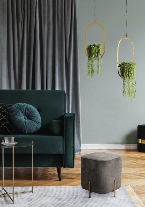 PUFA PODNÓŻEK Izbit Intesi w kształcie sześcianu Velvet JASNOSZARA VELVET podstawa metal w kolorze różowego złota PUFA PODNÓŻEK Izbit Intesi w kształcie sześcianu Velvet JASNOSZARA VELVET podstawa metal w kolorze różowego złota