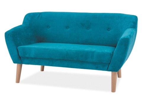 SIGNAL SOFA BERGEN 2 TKANINA TURKUS / DREWNO BUK SIGNAL SOFA BERGEN 2 TKANINA TURKUS / DREWNO BUK
