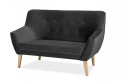 SIGNAL SOFA NORDIC 2 VELVET KOLOR SZARY TAPICERKA BLUVEL 14 / BUK