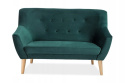 SIGNAL SOFA NORDIC 2 VELVET KOLOR ZIELONY TAPICERKA BLUVEL 78 / BUK