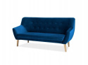 SIGNAL SOFA KANAPA TAPICEROWANA TRZYOSOBOWA NORDIC 3 VELVET KOLOR GRANAT TAPICERKA BLUVEL 86 / NOGI DREWNO BUK SIGNAL SOFA KANAPA TAPICEROWANA TRZYOSOBOWA NORDIC 3 VELVET KOLOR GRANAT TAPICERKA BLUVEL 86 / NOGI DREWNO BUK