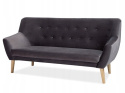 SIGNAL SOFA NORDIC 3 VELVET KOLOR SZARY TAPICERKA BLUVEL 14 / BUK