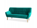 SIGNAL SOFA NORDIC 3 VELVET KOLOR TURKUS TAPICERKA BLUVEL 85 / BUK SIGNAL SOFA NORDIC 3 VELVET KOLOR TURKUS TAPICERKA BLUVEL 85 / BUK