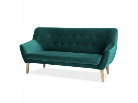 SIGNAL SOFA NORDIC 3 VELVET KOLOR ZIELONY TAPICERKA BLUVEL 78 / BUK SIGNAL SOFA NORDIC 3 VELVET KOLOR ZIELONY TAPICERKA BLUVEL 78 / BUK