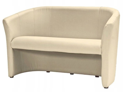 SIGNAL SOFA TM-2 TAPICERKA KREM EKOSKÓRA / WENGE DWUOSOBOWA DO SALONU POKOJU RECEPCJI SIGNAL SOFA TM-2 TAPICERKA KREM EKOSKÓRA / WENGE DWUOSOBOWA DO SALONU POKOJU RECEPCJI