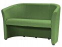 SIGNAL SOFA TM-2 ZIELONY EKOSKÓRA / WENGE