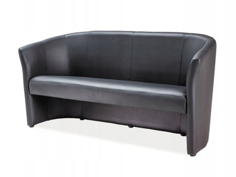 SIGNAL SOFA TM-3 TAPICEROWANA CZARNA EKOSKÓRA / WENGE TRZYOSOBOWA DO POKOJU SALONU RECEPCJI SIGNAL SOFA TM-3 TAPICEROWANA CZARNA EKOSKÓRA / WENGE TRZYOSOBOWA DO POKOJU SALONU RECEPCJI
