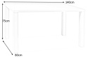 SIGNAL STÓŁ MONTEGO BIAŁY LAKIER 140X80X75 SIGNAL STÓŁ MONTEGO BIAŁY LAKIER 140X80X75