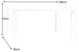 SIGNAL STÓŁ MONTEGO BIAŁY LAKIER 140X80X75
