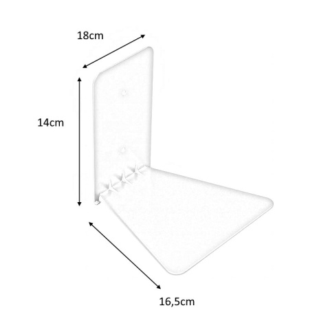 PÓŁKA METALOWA ZESTAW 3szt. NA KSIĄŻKI CONCEAL 3-PACK -silver large UMBRA KOLOR STALOWY PÓŁKA METALOWA ZESTAW 3szt. NA KSIĄŻKI CONCEAL 3-PACK -silver large UMBRA KOLOR STALOWY