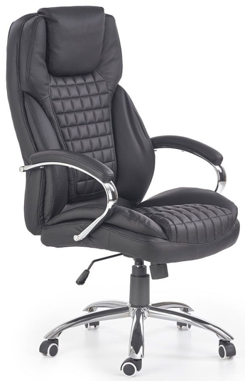 Halmar KING fotel obrotowy gabinetowy czarny mechanizm TILT Halmar KING fotel obrotowy gabinetowy czarny mechanizm TILT