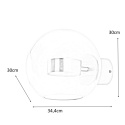 King Home Kinkiet LED CAPRI WALL 1 złoty - aluminium szkło transparentny King Home Kinkiet LED CAPRI WALL 1 złoty - aluminium szkło transparentny