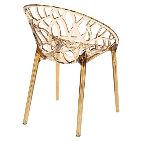D2.DESIGN Krzesło Coral bursztynowe D2.DESIGN Krzesło Coral bursztynowe